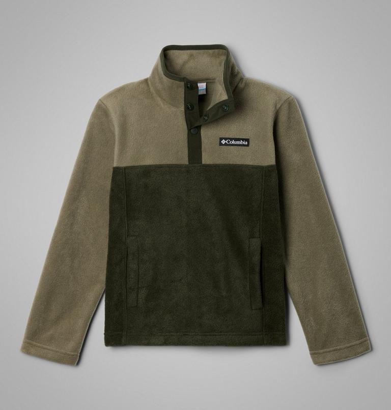 Youth Steens Mountain II Half Snap Fleece, Color: Greenscape, Stone Green, image 1
