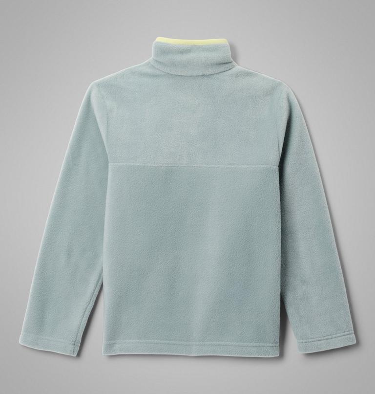 Youth Steens Mountain II Half Snap Fleece, Color: Crushed Blue, Citron Haze, image 2