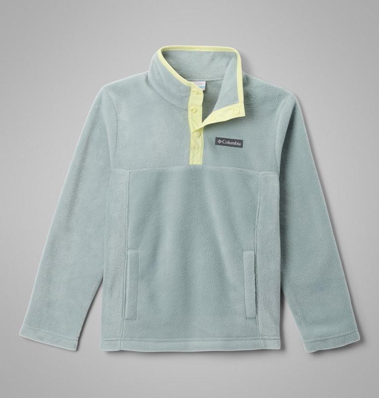 Youth Steens Mountain II Half Snap Fleece, Color: Crushed Blue, Citron Haze, image 1