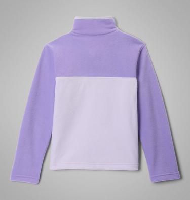 Youth Steens Mountain II Half Snap Fleece, Color: Purple Tint, Paisley Purple, image 4