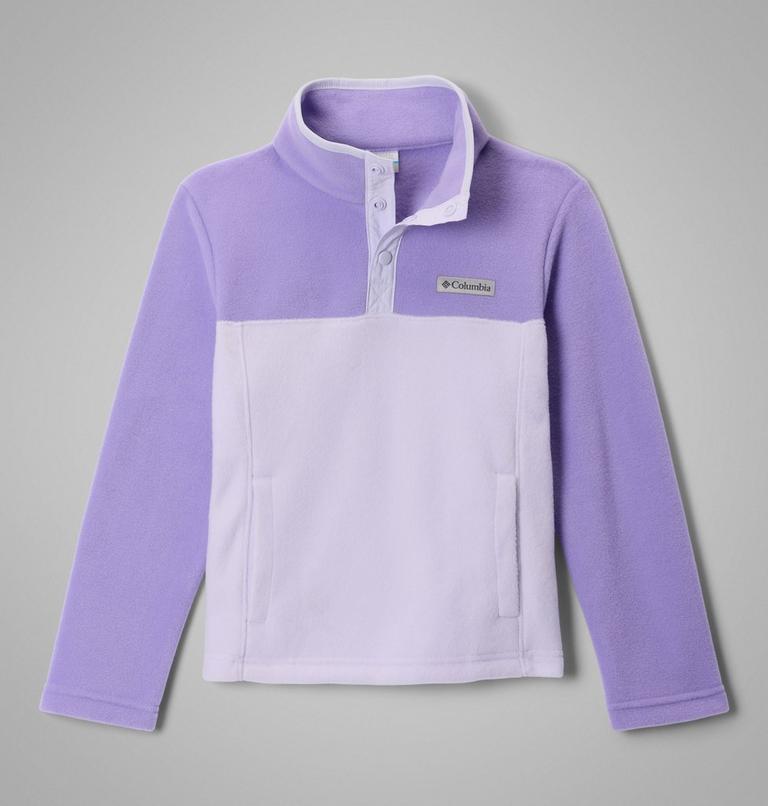 Youth Steens Mountain II Half Snap Fleece, Color: Purple Tint, Paisley Purple, image 1
