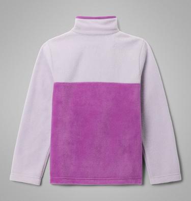 Youth Steens Mountain II Half Snap Fleece, Color: Razzle, Lavender Pearl, image 4