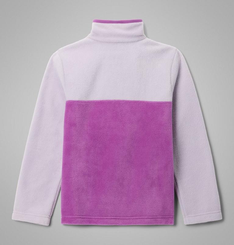 Youth Steens Mountain II Half Snap Fleece, Color: Razzle, Lavender Pearl, image 2