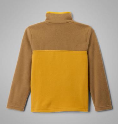 Youth Steens Mountain II Half Snap Fleece, Color: Squash, Delta, Stinger, image 8