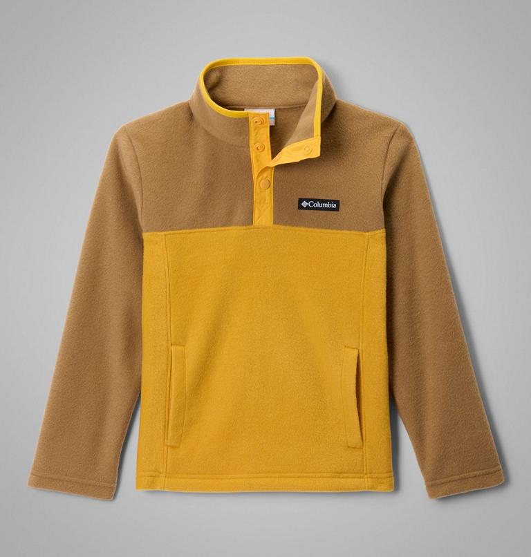Youth Steens Mountain II Half Snap Fleece, Color: Squash, Delta, Stinger, image 1