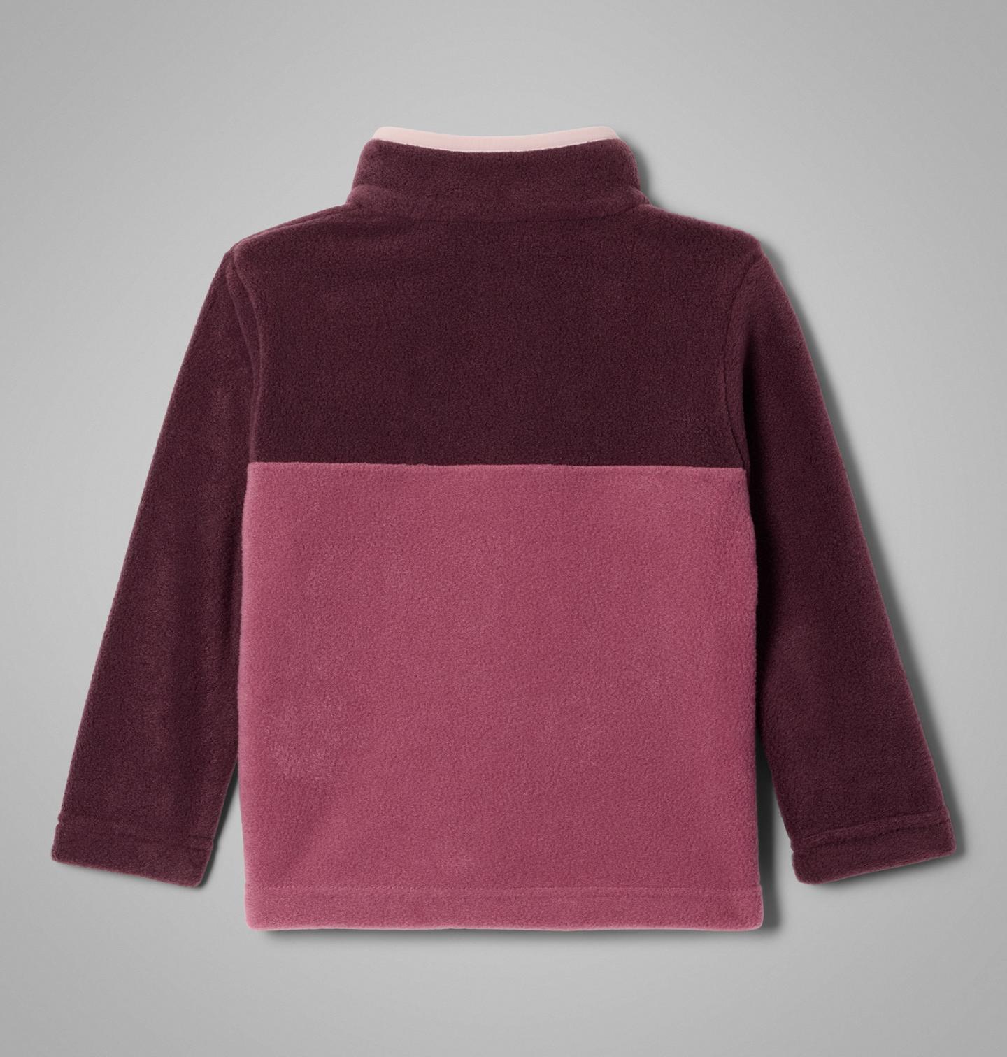 Свитер Columbia Steens Mtn II Quarter Snap Fleece Pullover для малышей, цвет: Лиловый / Розовый — фото 2