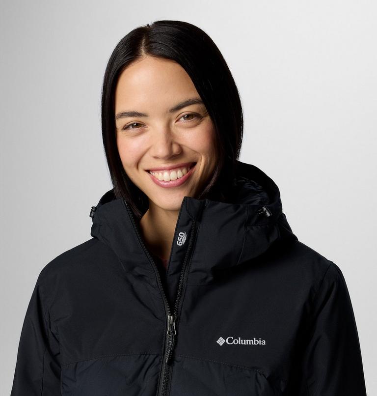 Women's Grand Trek III Waterproof Hooded Down Jacket, Color: Black, image 5