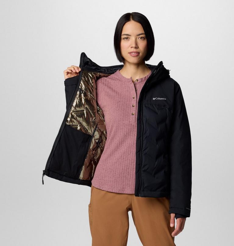 Women's Grand Trek III Waterproof Hooded Down Jacket, Color: Black, image 7