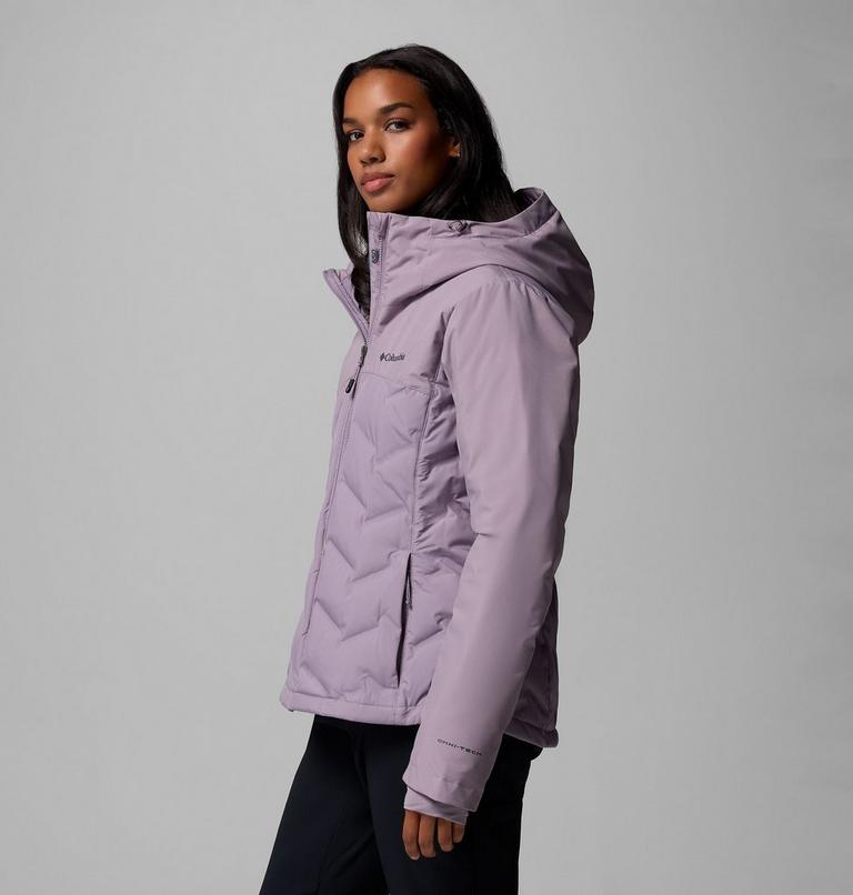 Chaqueta impermeable de plumón con capucha Grand Trek III para mujer, Color: Shale Purple, image 4
