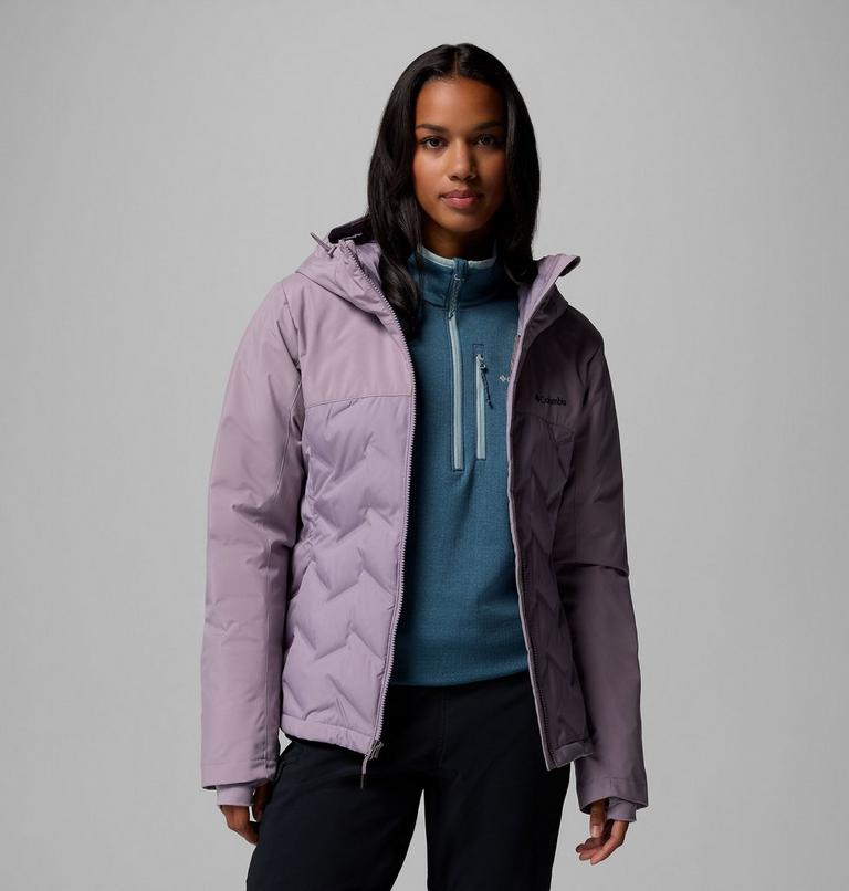 Chaqueta impermeable de plumón con capucha Grand Trek III para mujer, Color: Shale Purple, image 5