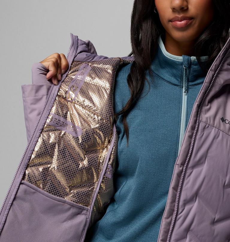 Chaqueta impermeable de plumón con capucha Grand Trek III para mujer, Color: Shale Purple, image 6