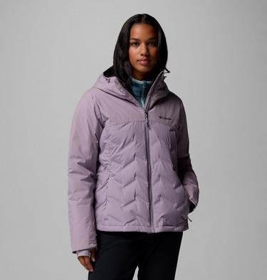 Women's Grand Trek III Waterproof Hooded Down Jacket, Color: Shale Purple, image 1