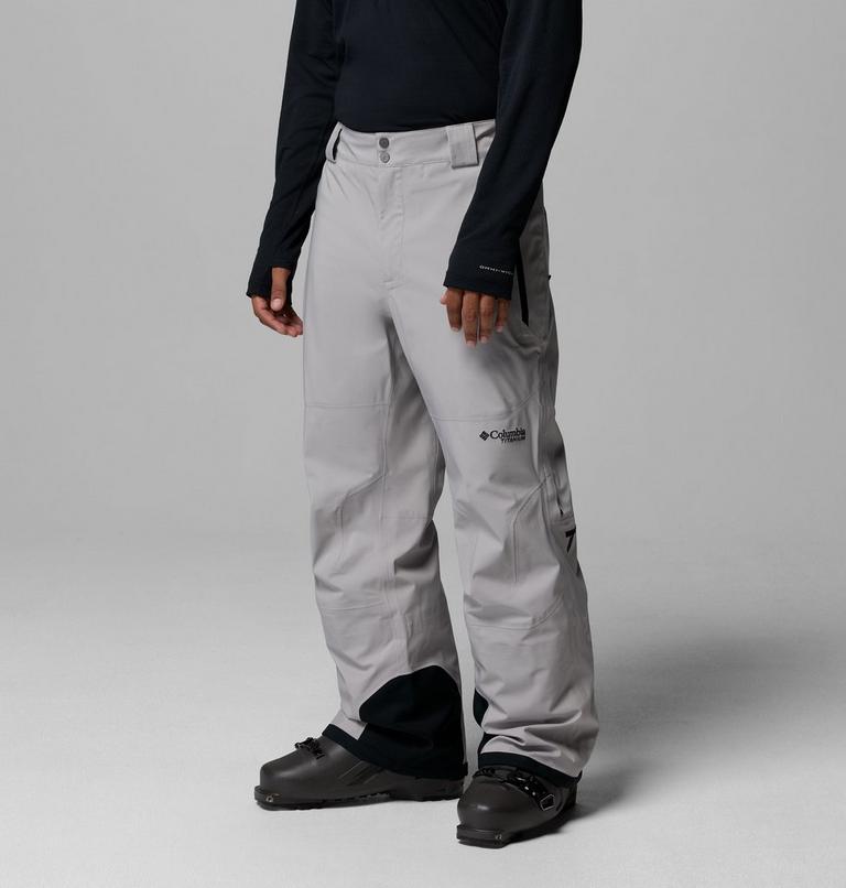Men's Platinum Peak II 3L Waterproof Ski Trousers, Color: Flint Grey, Black, image 4