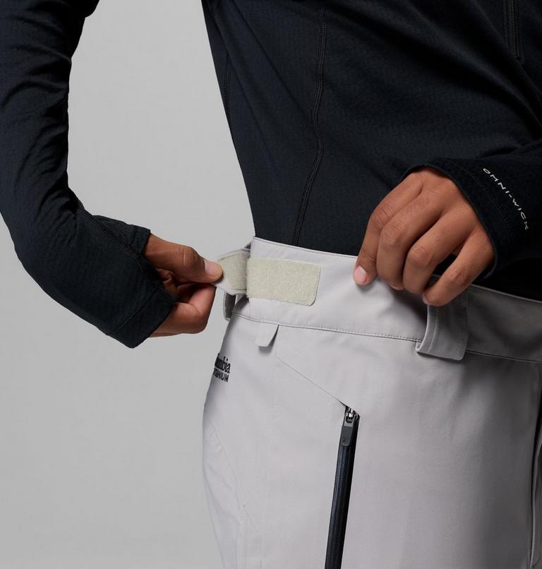 Men's Platinum Peak II 3L Waterproof Ski Trousers, Color: Flint Grey, Black, image 6