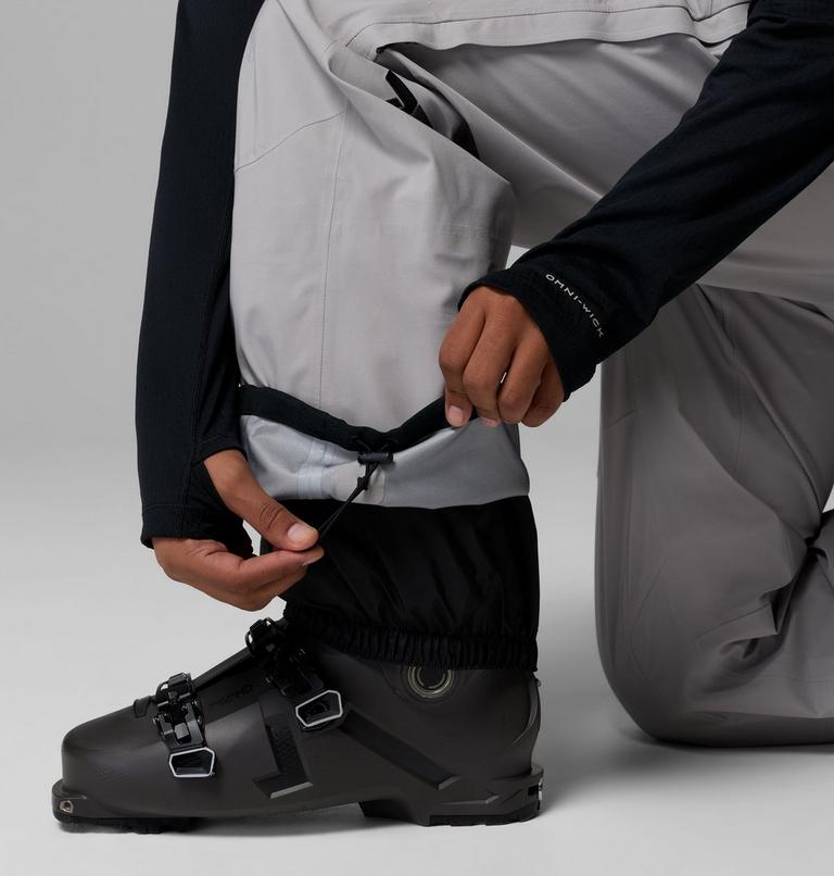 Men's Platinum Peak II 3L Waterproof Ski Trousers, Color: Flint Grey, Black, image 9