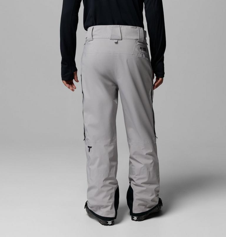 Men's Platinum Peak II 3L Waterproof Ski Trousers, Color: Flint Grey, Black, image 3