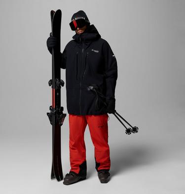 Men's Platinum Peak II 3L Waterproof Ski Trousers, Color: Super Sonic, Black, image 2