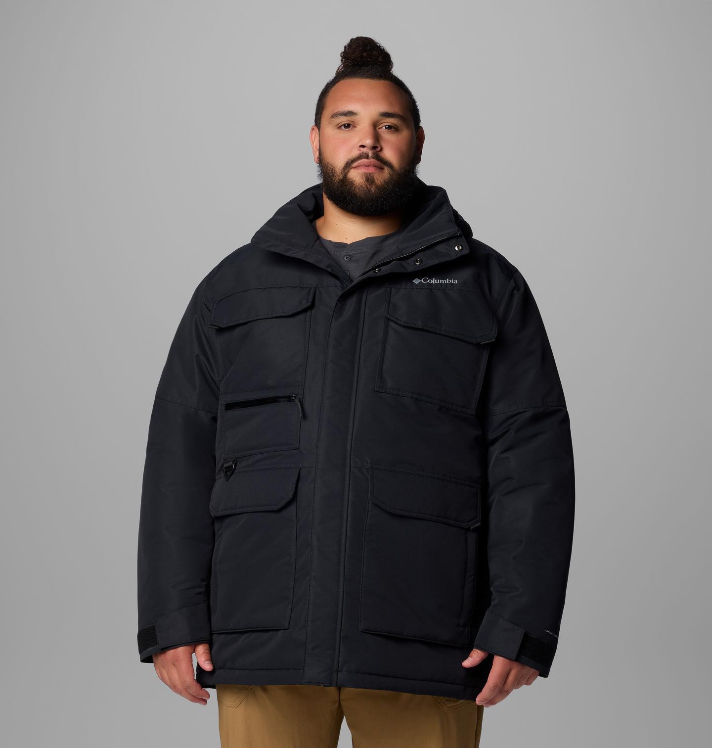 Мужская куртка Columbia Landroamer II Parka - Big, цвет: Чёрный — фото 1