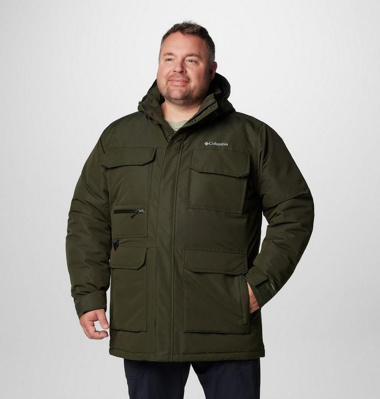 Men's Landroamer II Waterproof Hooded Parka - Extended Size, Color: Greenscape, image 1