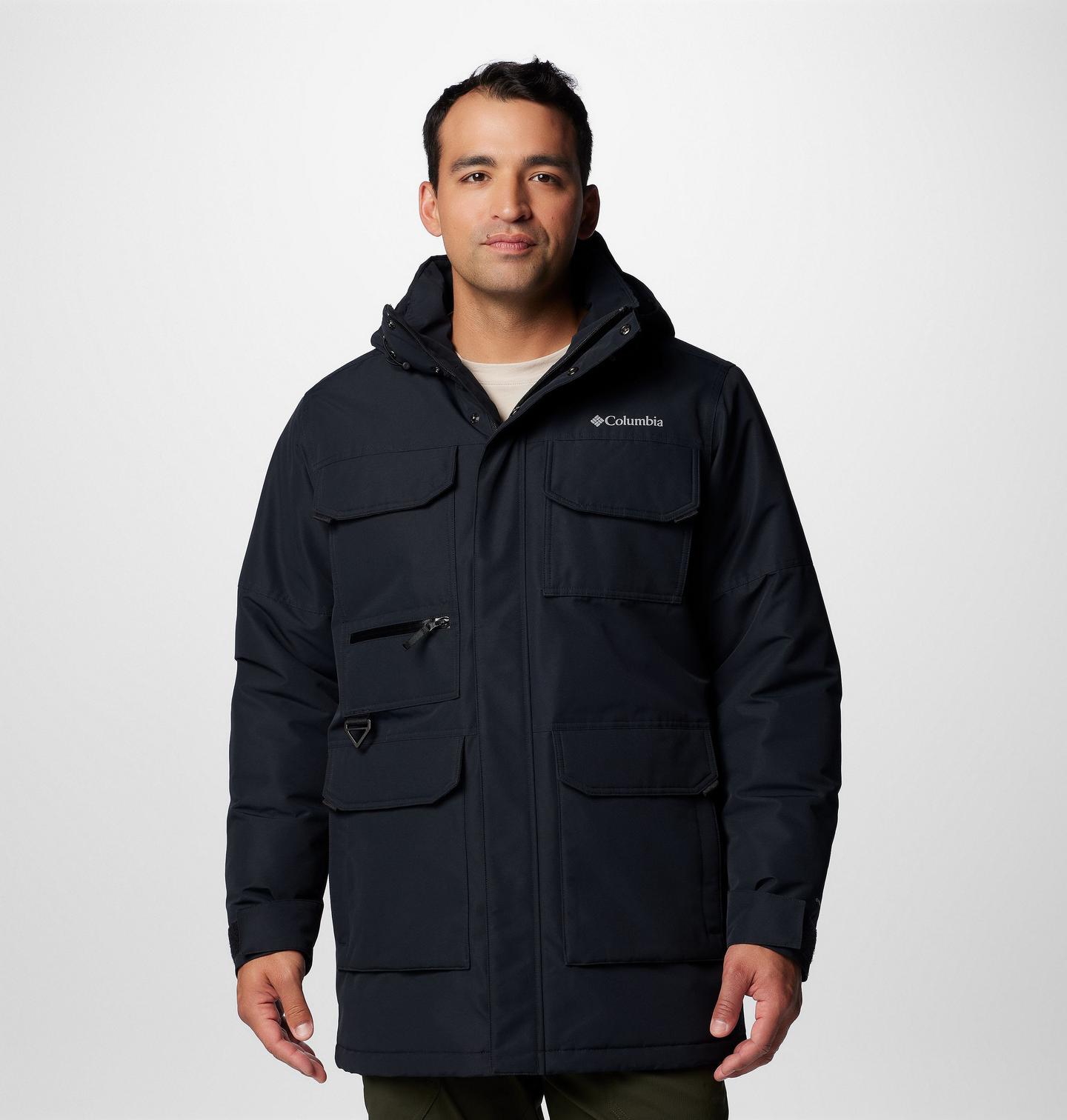 Мужская куртка Columbia Landroamer II Parka - Tall, цвет: Чёрный — фото 1