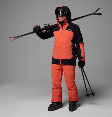 Men's Cirque Bowl Waterproof Insulated Ski Trousers, Color: Zing, image 4