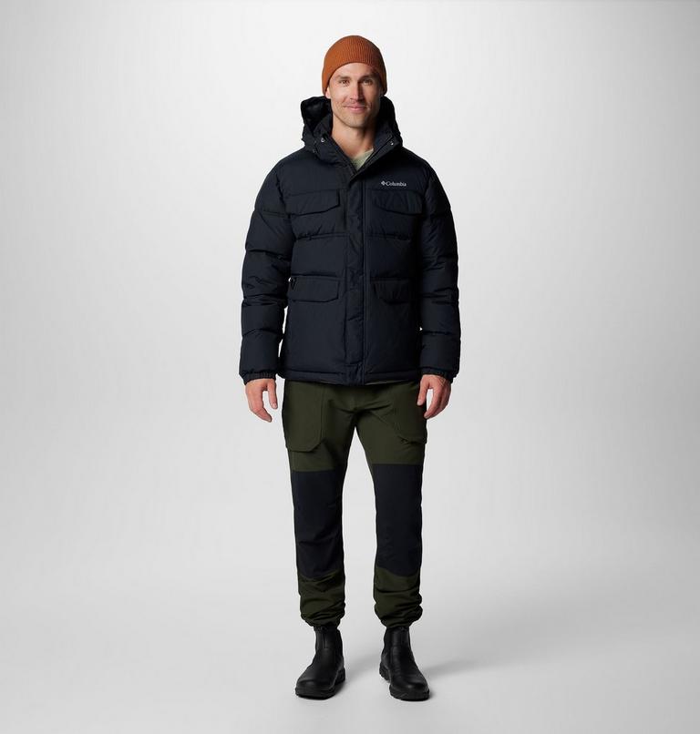 Men's Landroamer Hooded Puffer Jacket, Color: Black, image 3