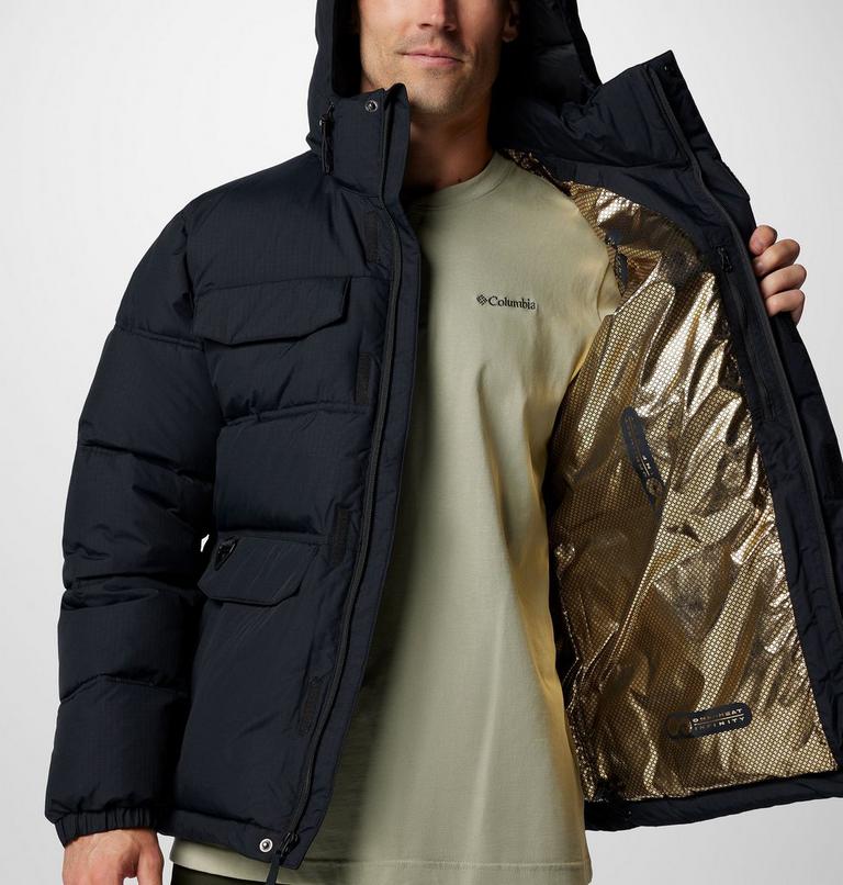 Men's Landroamer Hooded Puffer Jacket, Color: Black, image 6