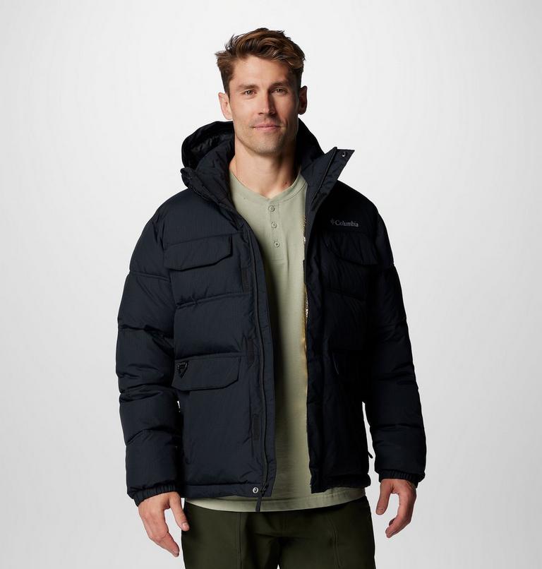 Men's Landroamer Hooded Puffer Jacket, Color: Black, image 11