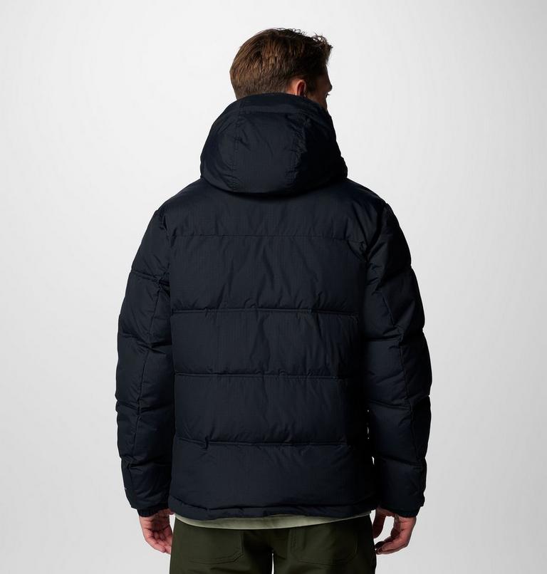 Men's Landroamer Hooded Puffer Jacket, Color: Black, image 2