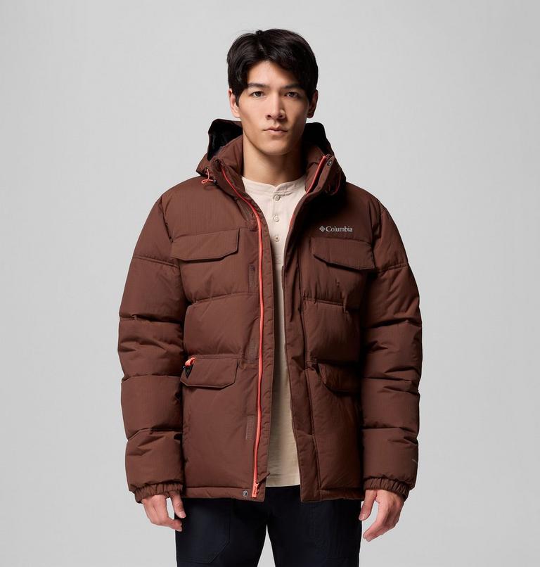 Men's Landroamer Hooded Puffer Jacket, Color: Tobacco, image 5