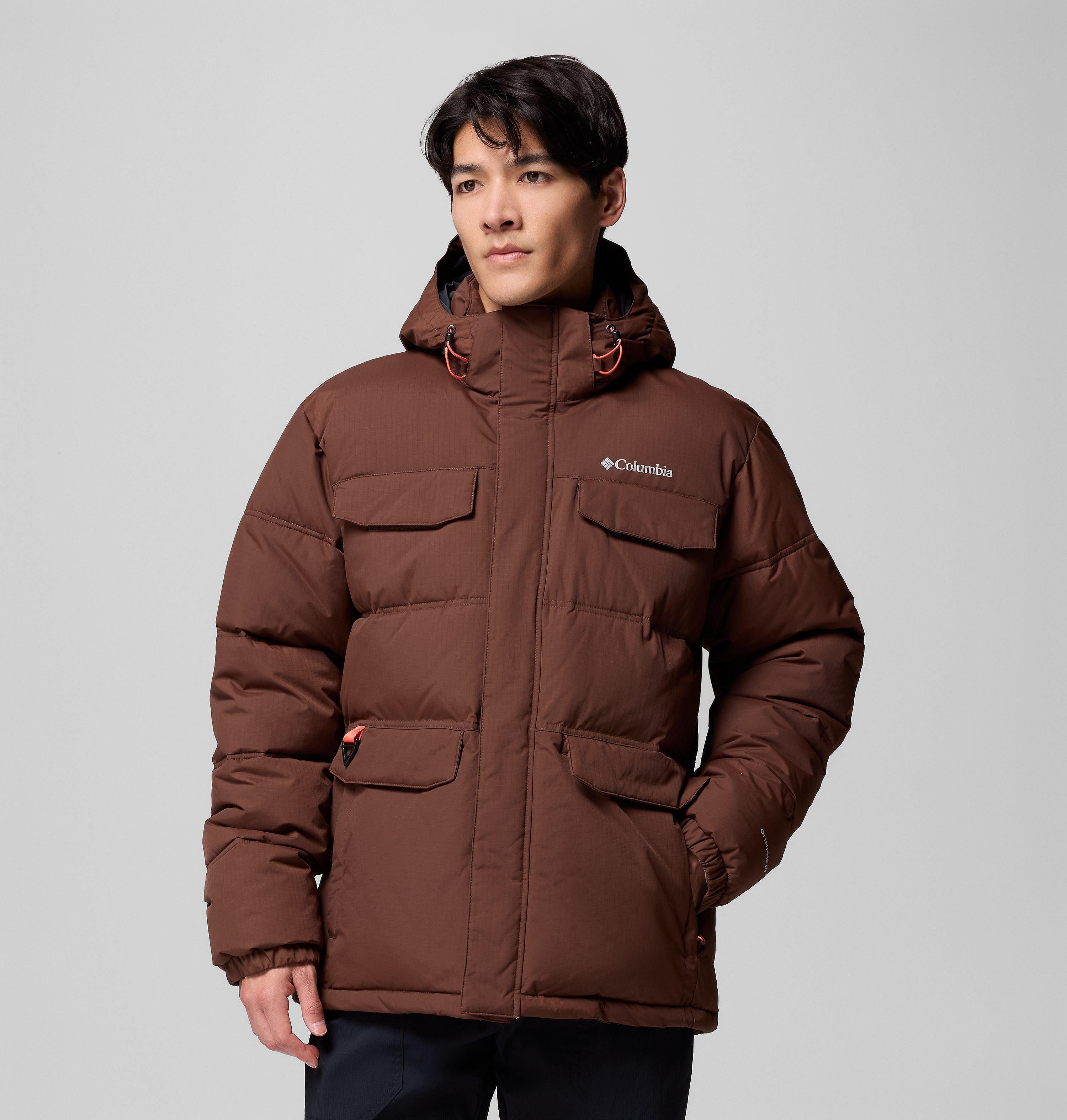 Columbia Sportswear Men's Brown Columbia - Landroamer™ Hooded Puffer Jacket - Tobacco Xxl