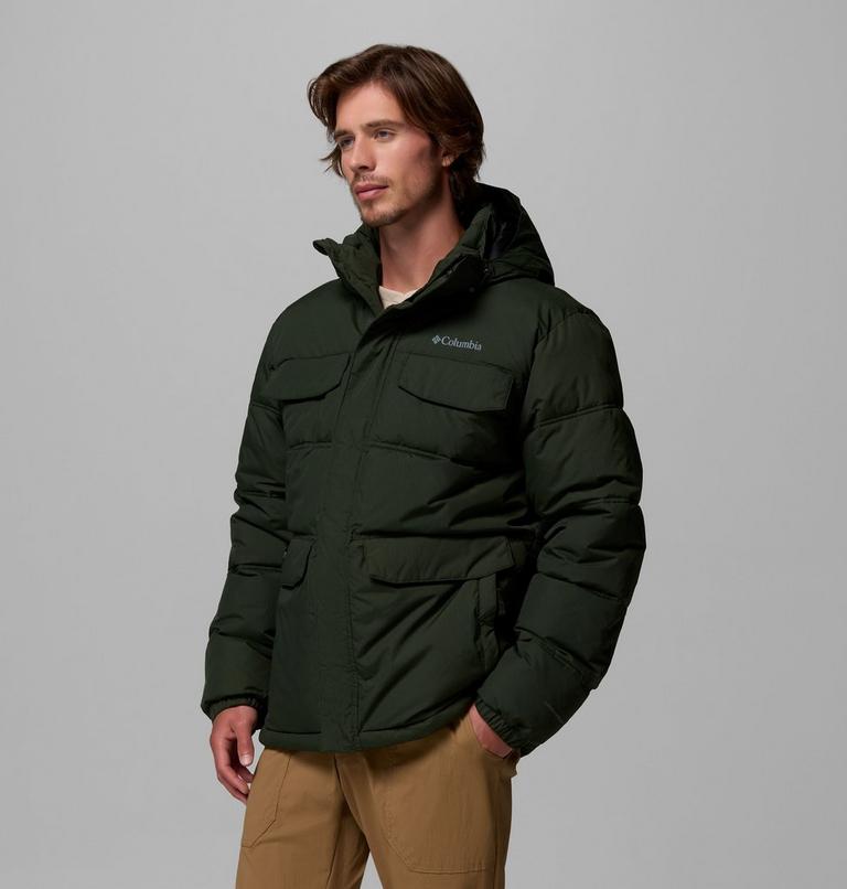Chaqueta acolchada con capucha Landroamer para hombre, Color: Greenscape, image 4