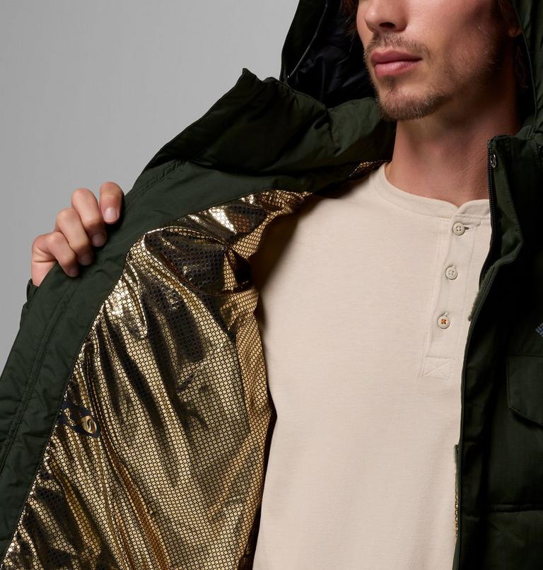 Chaqueta acolchada con capucha Landroamer para hombre, Color: Greenscape, image 6