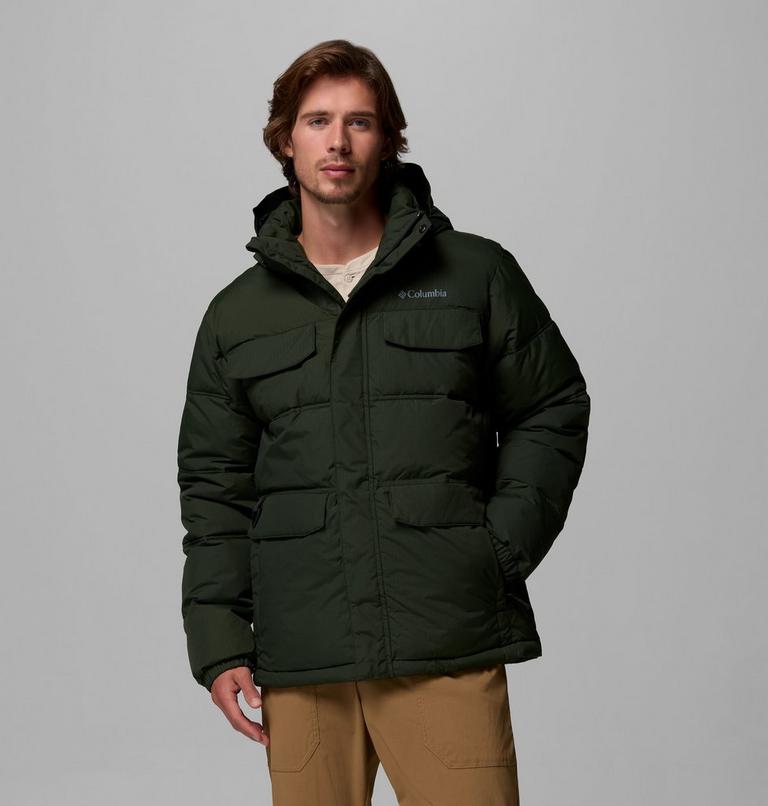Chaqueta acolchada con capucha Landroamer para hombre, Color: Greenscape, image 1