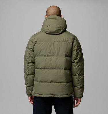 Men's Landroamer Hooded Puffer Jacket, Color: Stone Green, image 7