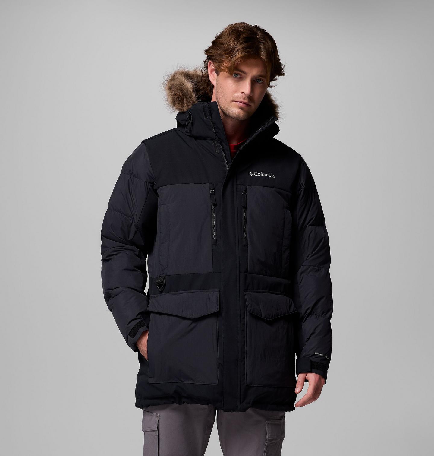 Мужская куртка Columbia Marquam Peak Fusion II Hooded, цвет: Чёрный — фото 1
