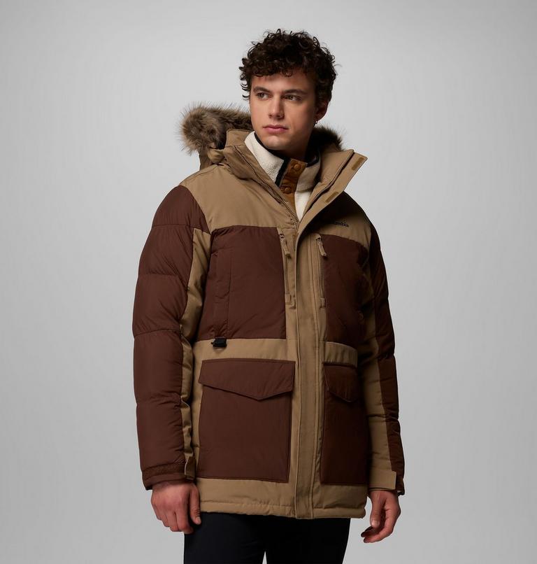 Men's Marquam Peak Fusion II Hooded Parka, Color: Delta, Tobacco, image 1