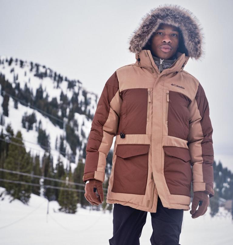 Men's Marquam Peak Fusion II Hooded Parka, Color: Delta, Tobacco, image 13