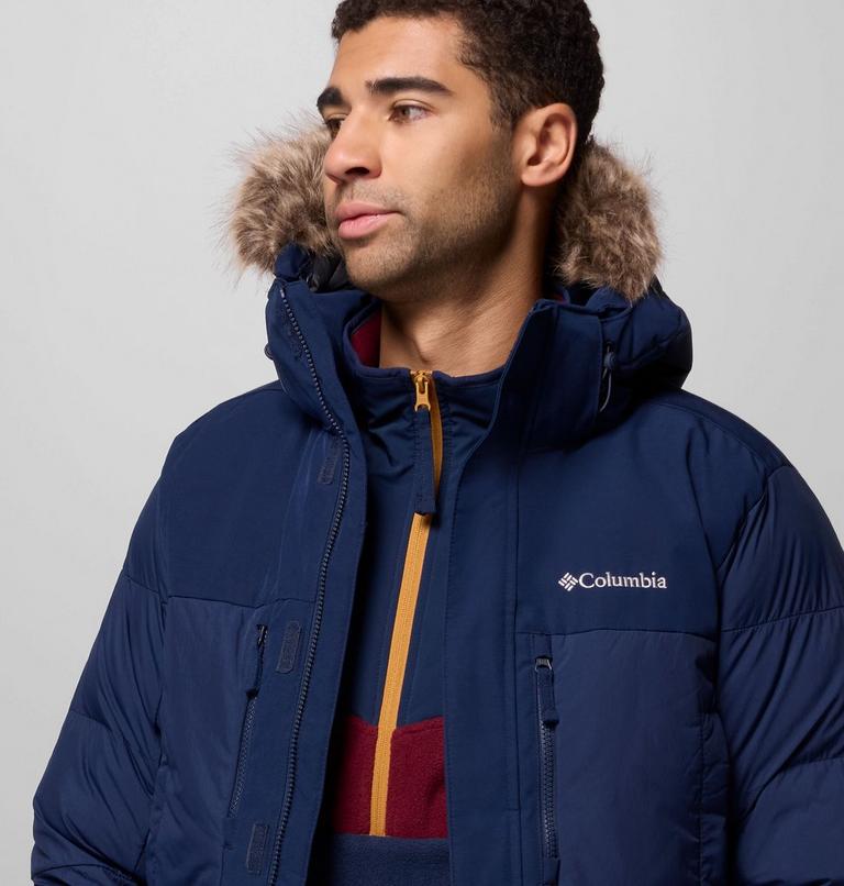 Men's Marquam Peak Fusion II Hooded Parka, Color: Collegiate Navy, image 7
