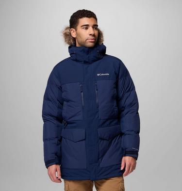 Men's Marquam Peak Fusion II Hooded Parka, Color: Collegiate Navy, image 1