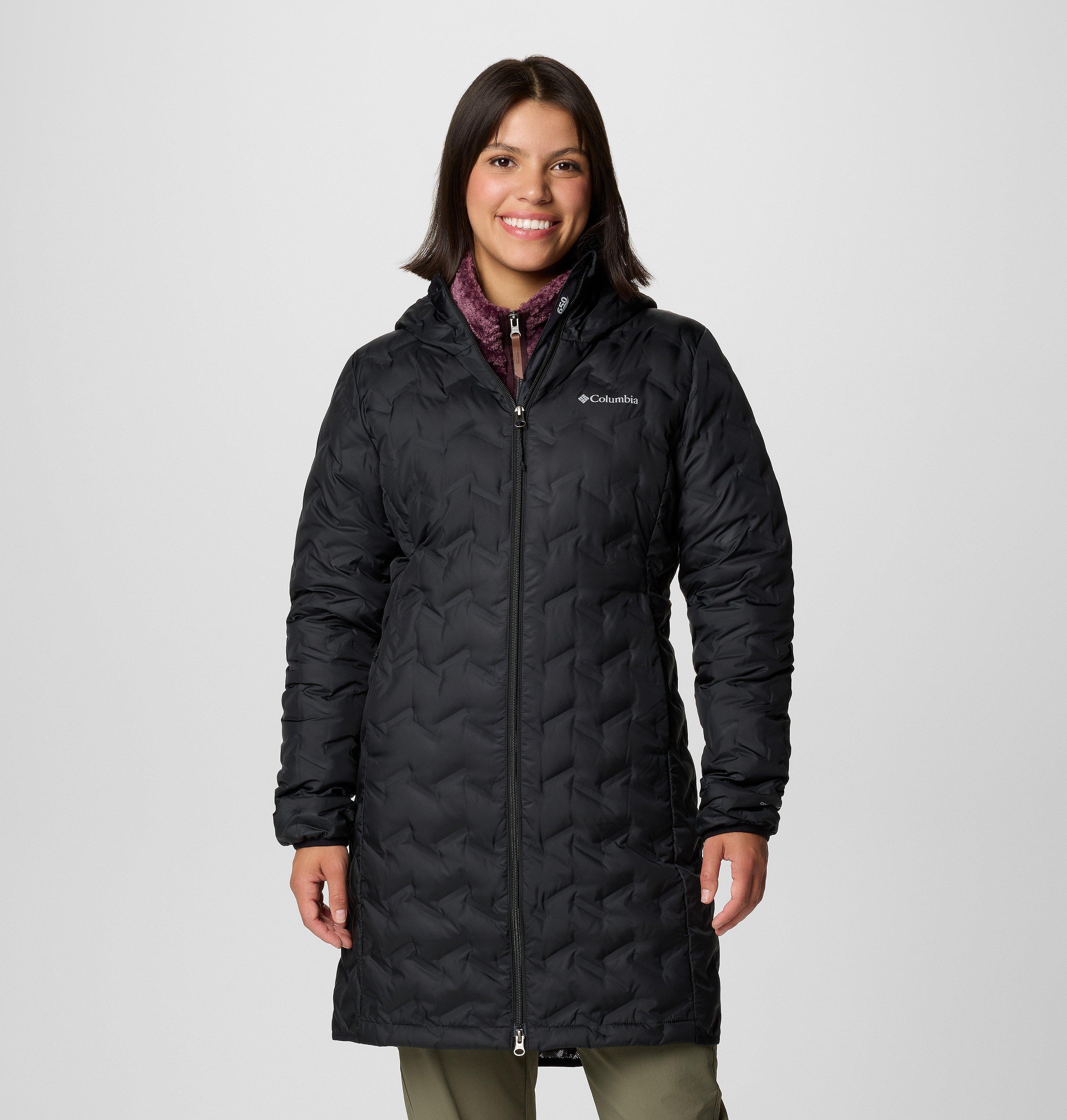Columbia Sportswear Women's Black Columbia - Delta Ridge™ Ii Hooded Long Down Puffer - Medium