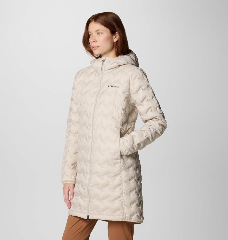 Women's Delta Ridge II Hooded Long Down Puffer, Color: Dark Stone, image 4