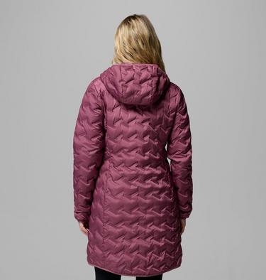 Women's Delta Ridge II Hooded Long Down Puffer, Color: Antique Mauve, image 3