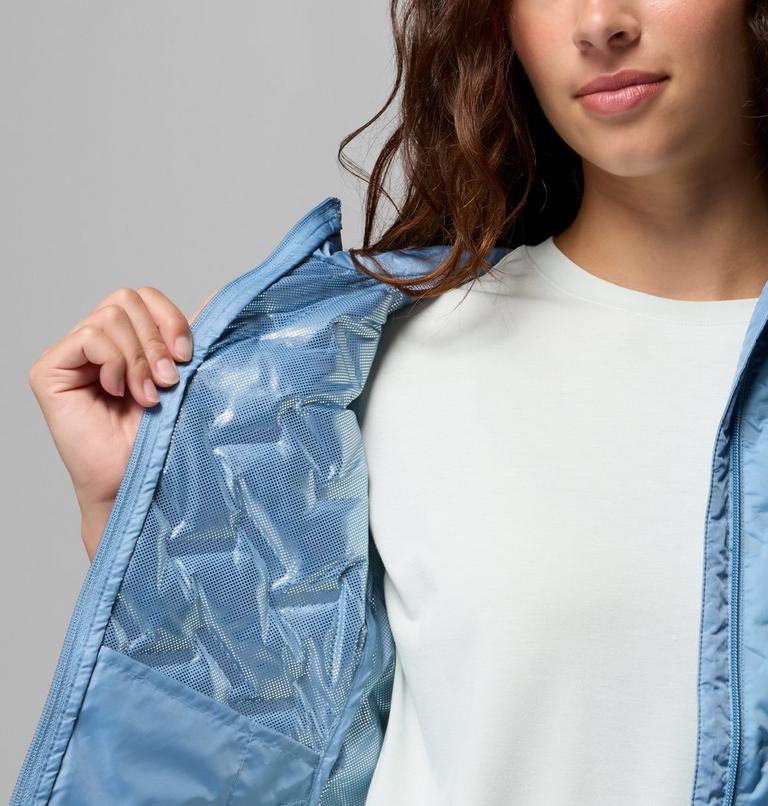 Women's Delta Ridge II Down Hooded Jacket, Color: Rainy Day, image 6