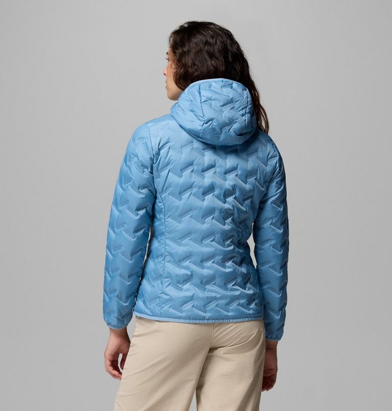 Women's Delta Ridge II Down Hooded Jacket, Color: Rainy Day, image 3
