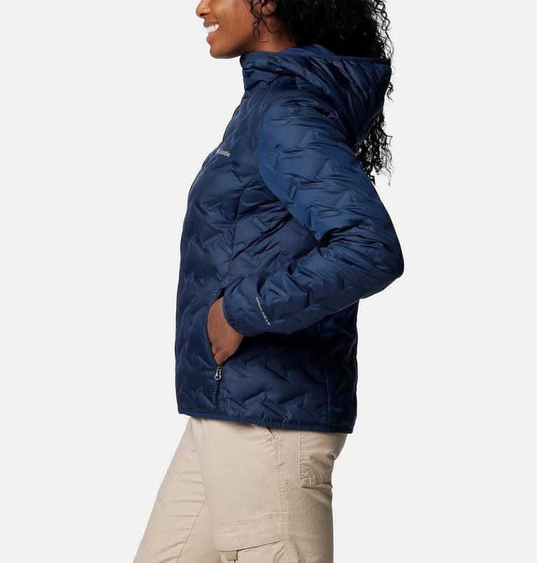 Women's Delta Ridge II Down Hooded Jacket, Color: Collegiate Navy, image 3