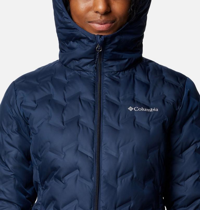 Women's Delta Ridge II Down Hooded Jacket, Color: Collegiate Navy, image 4