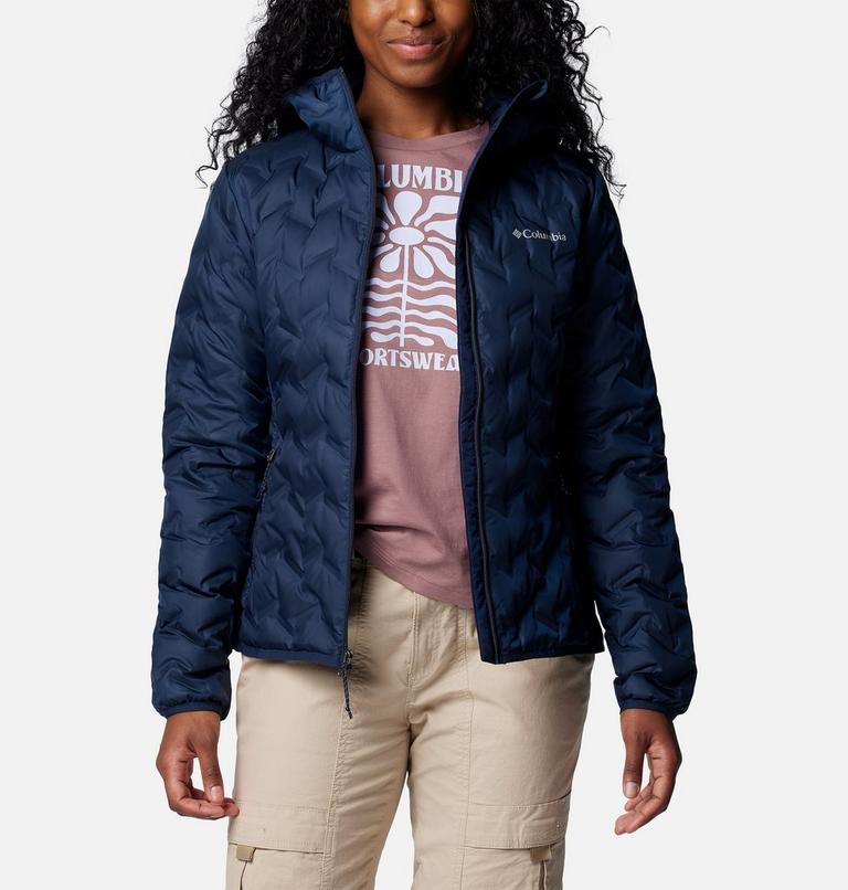 Women's Delta Ridge II Down Hooded Jacket, Color: Collegiate Navy, image 7