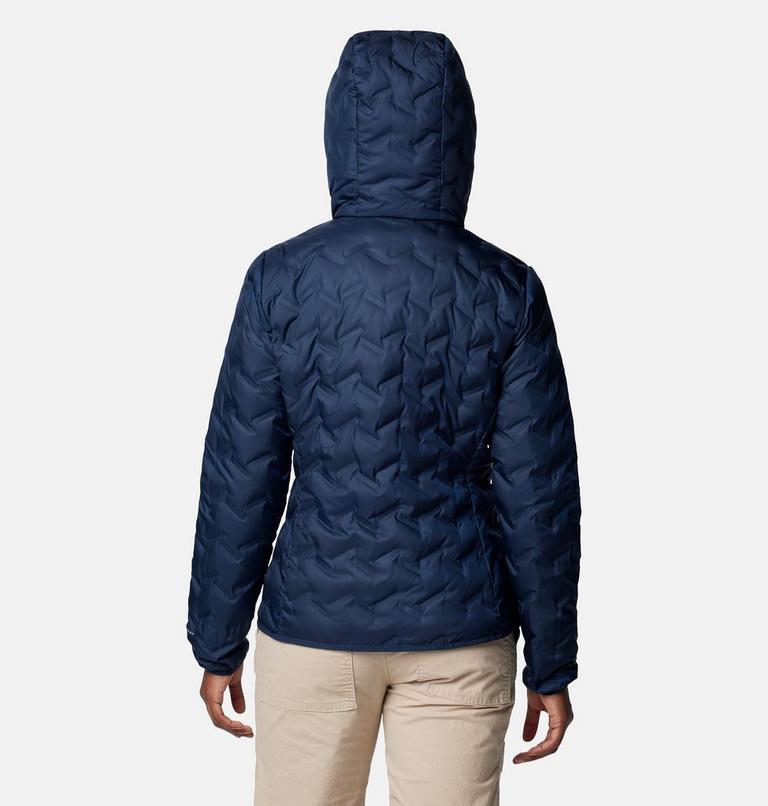 Women's Delta Ridge II Down Hooded Jacket, Color: Collegiate Navy, image 2