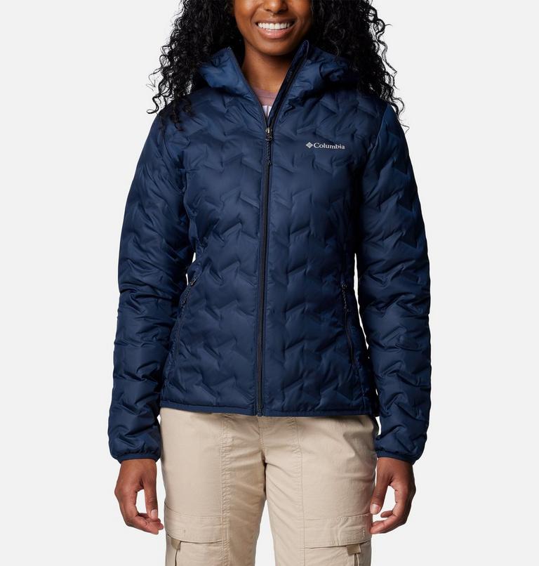 Women's Delta Ridge II Down Hooded Jacket, Color: Collegiate Navy, image 1